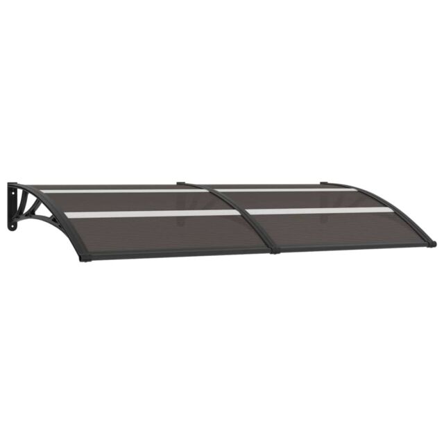 Berkfield Home Door Canopy Black 200x80 cm PC - image 1