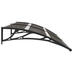 Berkfield Home Door Canopy Black 200x80 cm PC - thumbnail 3