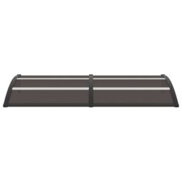 Berkfield Home Door Canopy Black 200x80 cm PC - thumbnail 2
