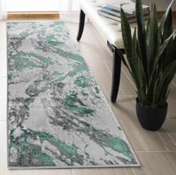 Desire Rugs Picasso Modern Abstract Area Rug - Waterflow-Inspired Design for Trendy Home Décor in Aqua - Size: 120 cm x 170 cm - thumbnail 9