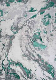 Desire Rugs Picasso Modern Abstract Area Rug - Waterflow-Inspired Design for Trendy Home Décor in Aqua - Size: 120 cm x 170 cm - thumbnail 2