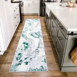 Desire Rugs Picasso Modern Abstract Area Rug - Waterflow-Inspired Design for Trendy Home Décor in Aqua - Size: 120 cm x 170 cm - thumbnail 4