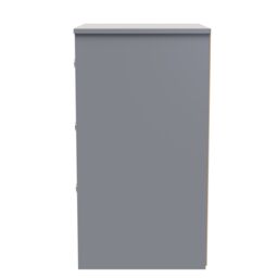 Ready Assembled 2 U Memphis 3 Drawer Bedside (Ready Assembled) in Grey - Size: Small - thumbnail 3