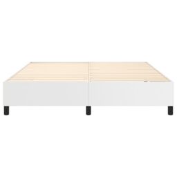 Berkfield Home Box Spring Bed Frame White 180x200cm Super King Faux Leather - thumbnail 5