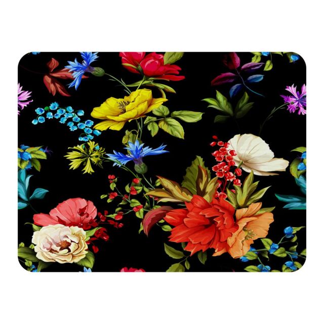 Benjamin Tate Design Bright Vibrant Flowers Blanket in Natural - Size: 120 cm x 150 cm - image 1