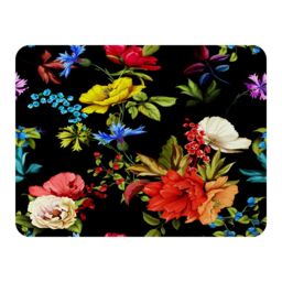 Benjamin Tate Design Bright Vibrant Flowers Blanket in Natural - Size: 120 cm x 150 cm - thumbnail 1