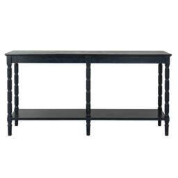 Lemon Pavilion Furniture and Decor Contour Collection Large Console Table - Wood - L40xW160xH80 cm Black - thumbnail 2