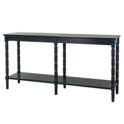 Lemon Pavilion Furniture and Decor Contour Collection Large Console Table - Wood - L40xW160xH80 cm Black - thumbnail 1