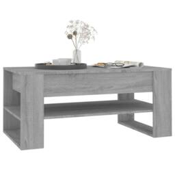 Berkfield Home Decorative Coffee Table Grey Sonoma 102x55x45 cm Engineered Wood - Size: 102 x 55 x 45 cm - thumbnail 6
