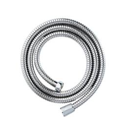 Showerdrape Double Spiral Stainless Steel Chrome Shower Hose 1.5M X 11mm in Silver - thumbnail 1