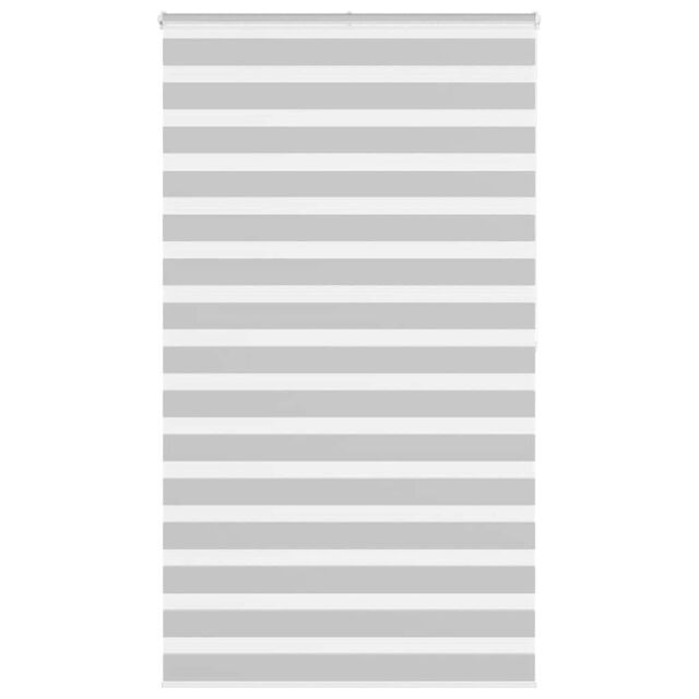 Berkfield Home Zebra Blind Light Grey 130x200 cm Fabric Width 125.9 cm Polyester - image 1