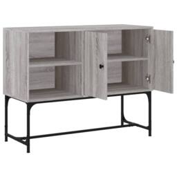 Berkfield Home Sideboard Grey Sonoma 100x40x79.5 cm Engineered Wood - thumbnail 6