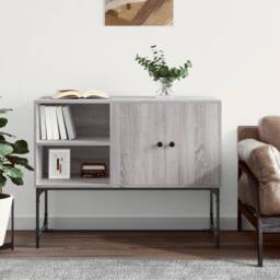 Berkfield Home Sideboard Grey Sonoma 100x40x79.5 cm Engineered Wood - thumbnail 2