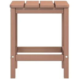 Berkfield Home Garden Adirondack Chair with Table HDPE Brown - thumbnail 6