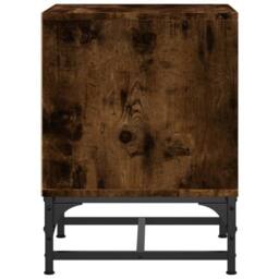 Berkfield Home Bedside Cabinets with Glass Doors 2 pcs Smoked Oak 35x37x50 cm in Brown - Size: 35 x 37 x 50 cm - thumbnail 8
