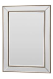 Yearn Mirrors Angled Wall Mirror Brass 69.5x95cm in Metallic Gold - Size: 69.5x95 cm - thumbnail 3