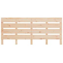 Berkfield Home Headboard 140x3x80 cm Solid Wood Pine in Tan - Size: 140 x 3 x 80 cm - thumbnail 4
