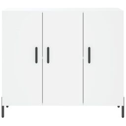 Berkfield Home Sideboard White 90x34x80 cm Engineered Wood - Size: 90 x 34 x 80 cm - thumbnail 6