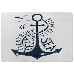 Benjamin Tate Design Everybody Needs Vitamin Sea Rug in Natural - Size: Large - thumbnail 1