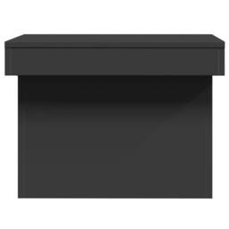 Berkfield Home Decorative Coffee Table Black 80x55x40 cm Engineered Wood - Size: 80 x 55 x 40 cm - thumbnail 6