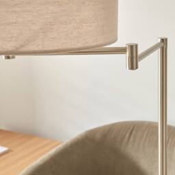 Pagazzi Marston Satin Nickel Floor Lamp in Silver - thumbnail 3