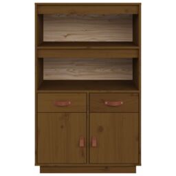 Berkfield Home Highboard Honey Brown 67x40x108.5 cm Solid Wood Pine - thumbnail 6