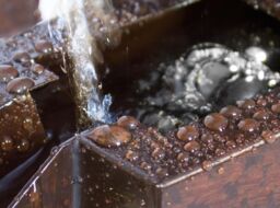 Primrose Corbino 8 Tier Cascading Wall Zinc Water Feature with Lights 109cm in Bronze - thumbnail 4