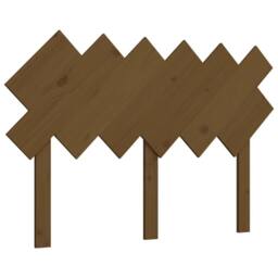Berkfield Home Beautiful Bed Headboard Honey Brown 122.5x3x80.5 cm Solid Wood Pine - thumbnail 3