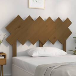 Berkfield Home Beautiful Bed Headboard Honey Brown 122.5x3x80.5 cm Solid Wood Pine - thumbnail 2
