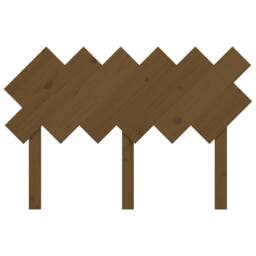 Berkfield Home Beautiful Bed Headboard Honey Brown 122.5x3x80.5 cm Solid Wood Pine - thumbnail 4