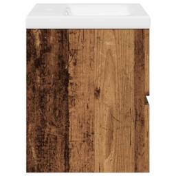 Berkfield Home Sink Cabinet with Built-in Basin Old Wood 61x39.5x49 cm in Brown - thumbnail 7