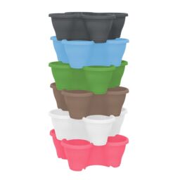 simpa 6PC Quad-Pot Stackable Modular Planters - thumbnail 2