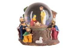 Marco Paul Musical Nativity Scene Snow Globe Christmas Decoration - thumbnail 2