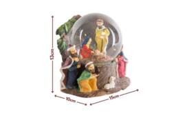 Marco Paul Musical Nativity Scene Snow Globe Christmas Decoration - thumbnail 3