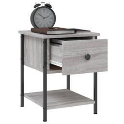 Berkfield Home Bedside Tables 2 pcs Grey Sonoma 34x35.5x45 cm Engineered Wood - thumbnail 5