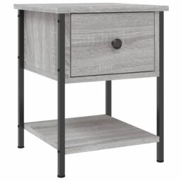 Berkfield Home Bedside Tables 2 pcs Grey Sonoma 34x35.5x45 cm Engineered Wood - thumbnail 3