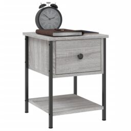 Berkfield Home Bedside Tables 2 pcs Grey Sonoma 34x35.5x45 cm Engineered Wood - thumbnail 4