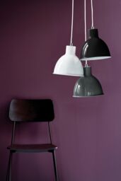 Nordlux Industrial Indoor Pendant Light Black Metal E27 White Inner - Mains Powered, IP20 - thumbnail 4