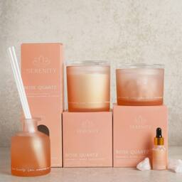 Serenity Quartz Crystal Infused Candle in Pink - thumbnail 7