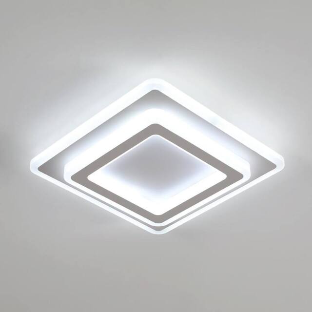 Goeco Ceiling Light LED Modern, 44 W, Square, 6500 K, for Hallway, Bedroom in White - image 1