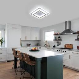 Goeco Ceiling Light LED Modern, 44 W, Square, 6500 K, for Hallway, Bedroom in White - thumbnail 7