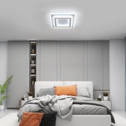 Goeco Ceiling Light LED Modern, 44 W, Square, 6500 K, for Hallway, Bedroom in White - thumbnail 5