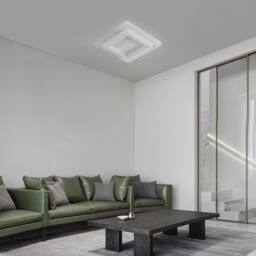 Goeco Ceiling Light LED Modern, 44 W, Square, 6500 K, for Hallway, Bedroom in White - thumbnail 8