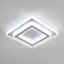 Goeco Ceiling Light LED Modern, 44 W, Square, 6500 K, for Hallway, Bedroom in White - thumbnail 1