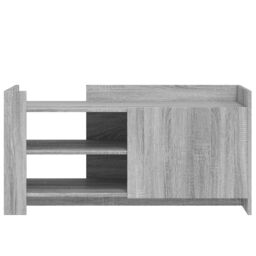 Berkfield Home Coffee Table Grey Sonoma 100x50x50 cm Engineered Wood - Size: 100 x 50 x 50 cm - thumbnail 4