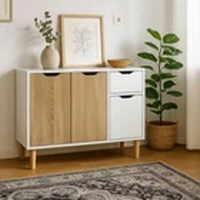 Kelvenix Storage Cabinet for Living Room with Drawers & Doors - image 1