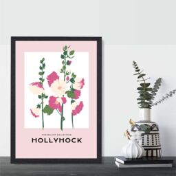 ARTZE Pink Pansies Flower Market Boho Framed Print SIZE: A2 with Black Frame - Size: A4 - thumbnail 2