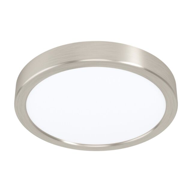 Loops Wall / Ceiling Light Satin Nickel 210mm Round Surface Mounted 16.5W LED 3000K in Metallics - image 1