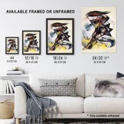 "Artery8 Caliban Figurine for The Tempest Marc Vintage Wall Art Print Poster - Size: W12"" x H16""" - thumbnail 3