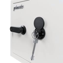 Phoenix Safe Company Phoenix Fortress PRO SS1461K Security Safe with Key Lock, 23 Liters in White - Size: 40 cm x 30 cm - thumbnail 4